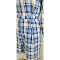 Blue Plaid Jumpsuit For Summer Fashion Ladies